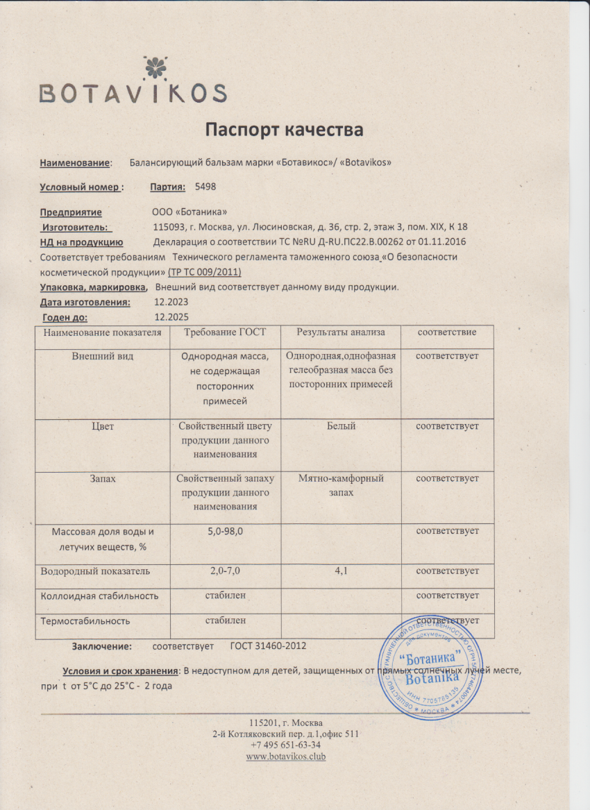 Паспорт №122023
